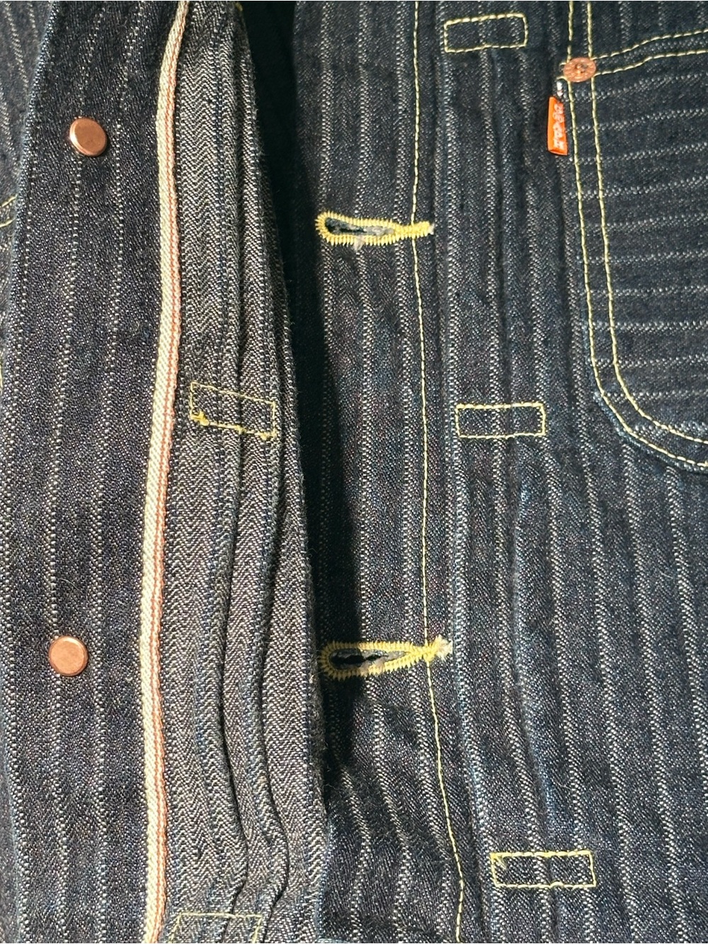 Graphzero Herringbone Selvedge Denim Jacket - Picture 6 of 12
